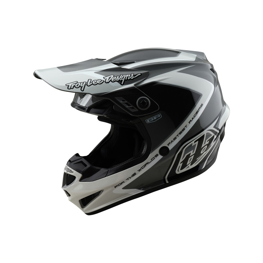 Casque TROY LEE DESIGNS GP Shutter - gris/blanc