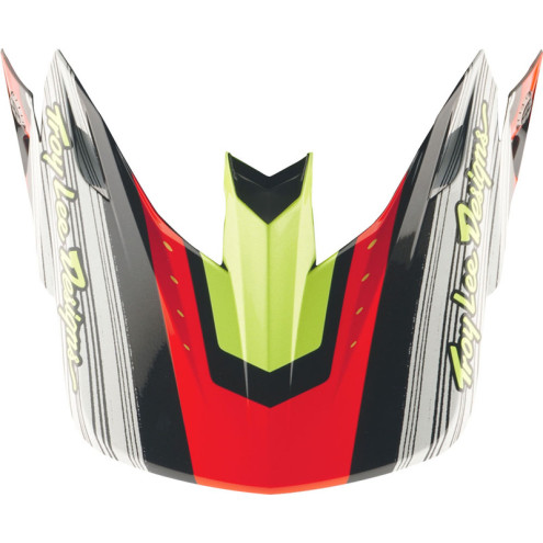 Visière TROY LEE DESIGNS SE5 Composite Stripes - noir/Infra Red