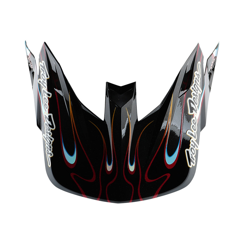 Visière TROY LEE DESIGNS SE5 Carbon Torched - noir/rouge
