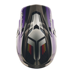Casque TROY LEE DESIGNS SE5 Carbon Stripes - noir/violet
