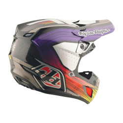 Casque TROY LEE DESIGNS SE5 Carbon Stripes - noir/violet