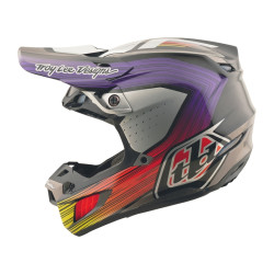 Casque TROY LEE DESIGNS SE5 Carbon Stripes - noir/violet