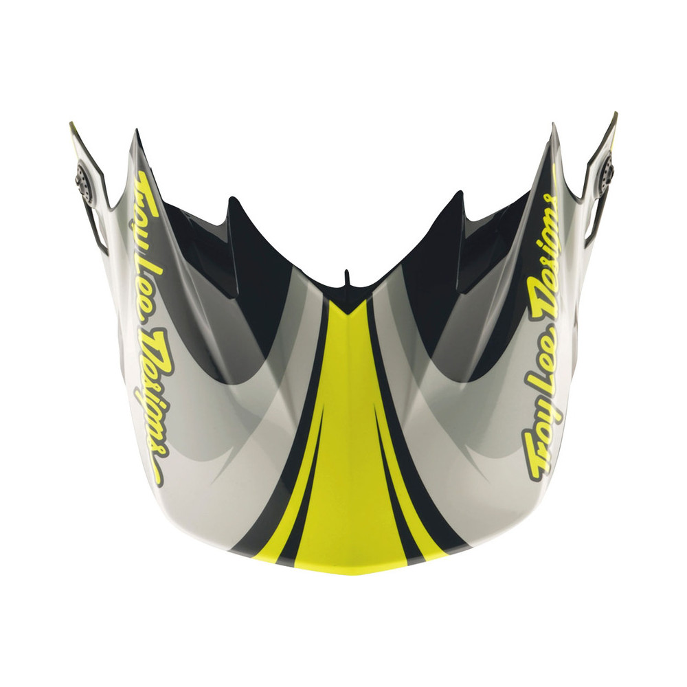 Visière TROY LEE DESIGNS GP Pro Crossover - gris/jaune fluo