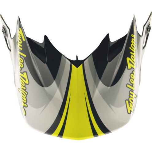 Visière TROY LEE DESIGNS GP Pro Crossover - gris/jaune fluo