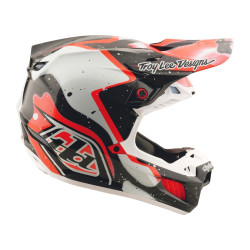 Casque TROY LEE DESIGNS SE5 Carbon Membrane - noir/rouge