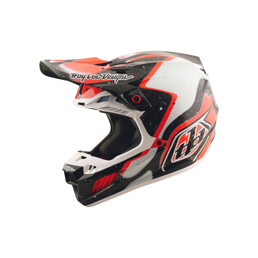 Casque TROY LEE DESIGNS SE5 Carbon Membrane - noir/rouge