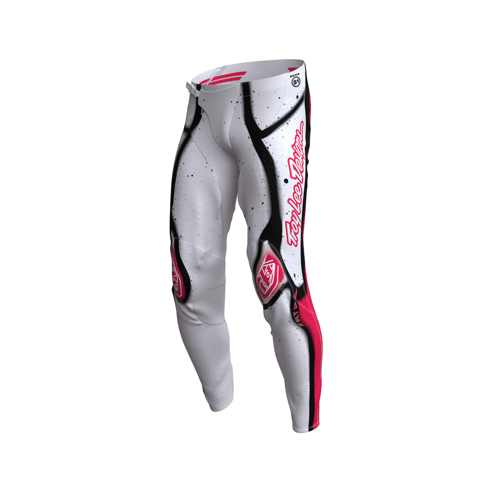 Pantalon TROY LEE DESIGNS SE Ultra Membrane - blanc/Infra Red
