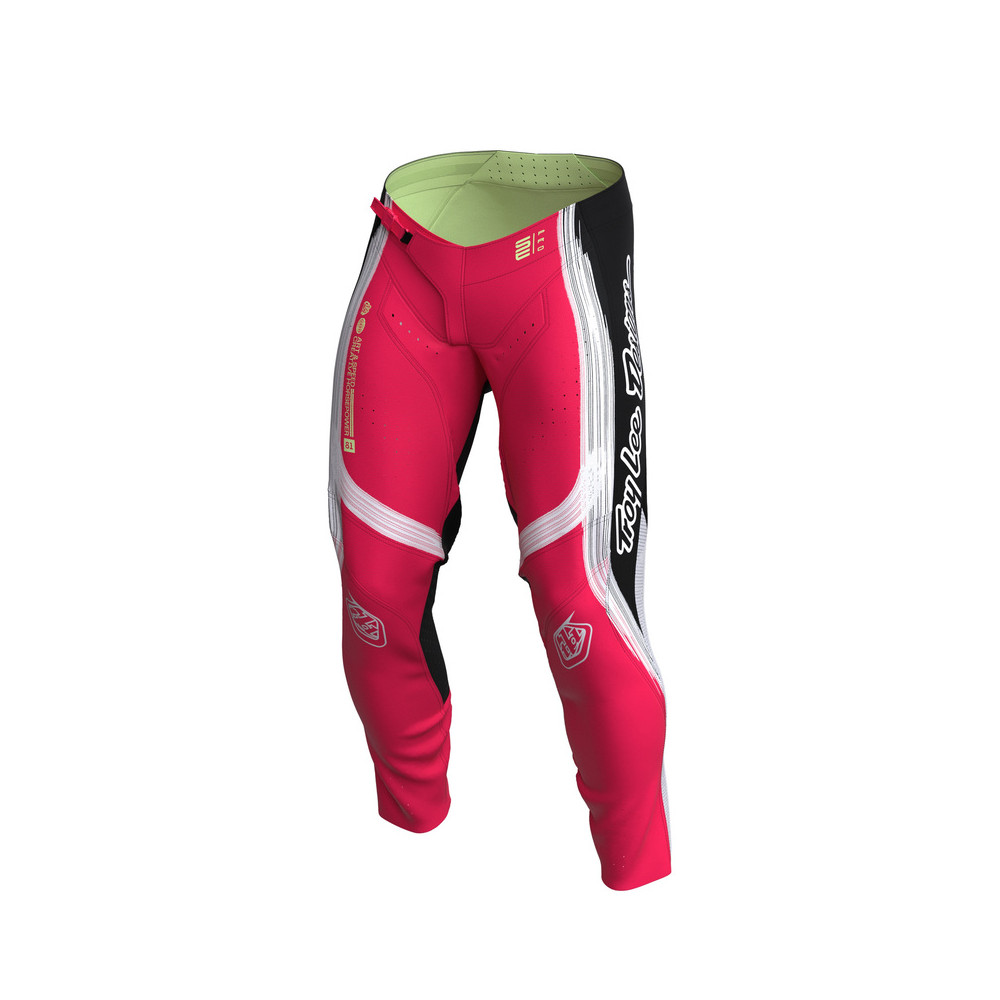 Pantalon TROY LEE DESIGNS SE Pro Stripes - Infra Red/noir