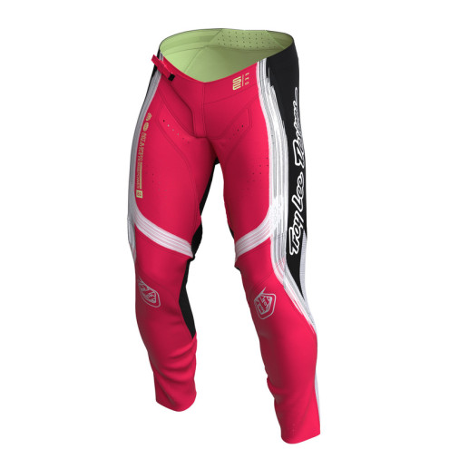 Pantalon TROY LEE DESIGNS SE Pro Stripes - Infra Red/noir