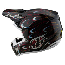 Casque TROY LEE DESIGNS SE5 Carbon Torched - noir/rouge