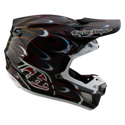 Casque TROY LEE DESIGNS SE5 Carbon Torched - noir/rouge