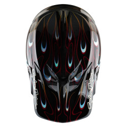 Casque TROY LEE DESIGNS SE5 Carbon Torched - noir/rouge