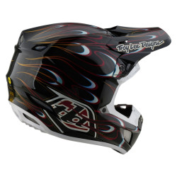 Casque TROY LEE DESIGNS SE5 Carbon Torched - noir/rouge