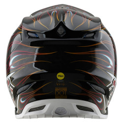 Casque TROY LEE DESIGNS SE5 Carbon Torched - noir/rouge