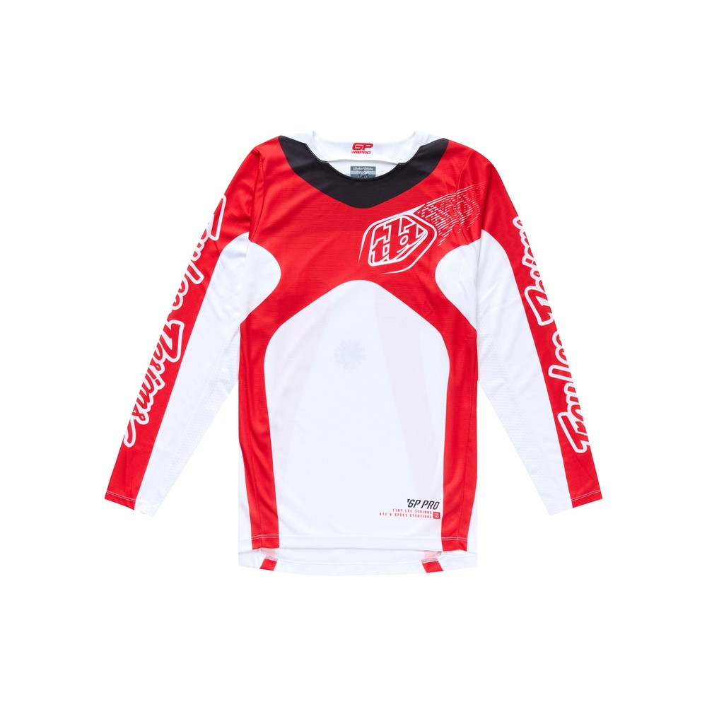 Maillot TROY LEE DESIGNS GP Pro Frames - blanc/rouge