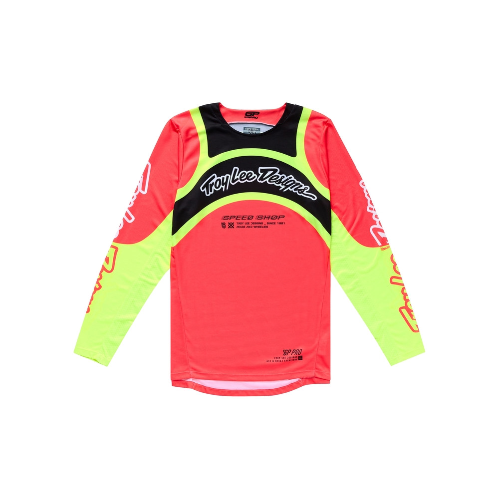 Maillot TROY LEE DESIGNS GP Pro Swerve - Infra Red/jaune