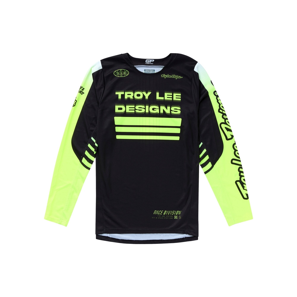 Maillot TROY LEE DESIGNS GP Pro Segment - noir/jaune