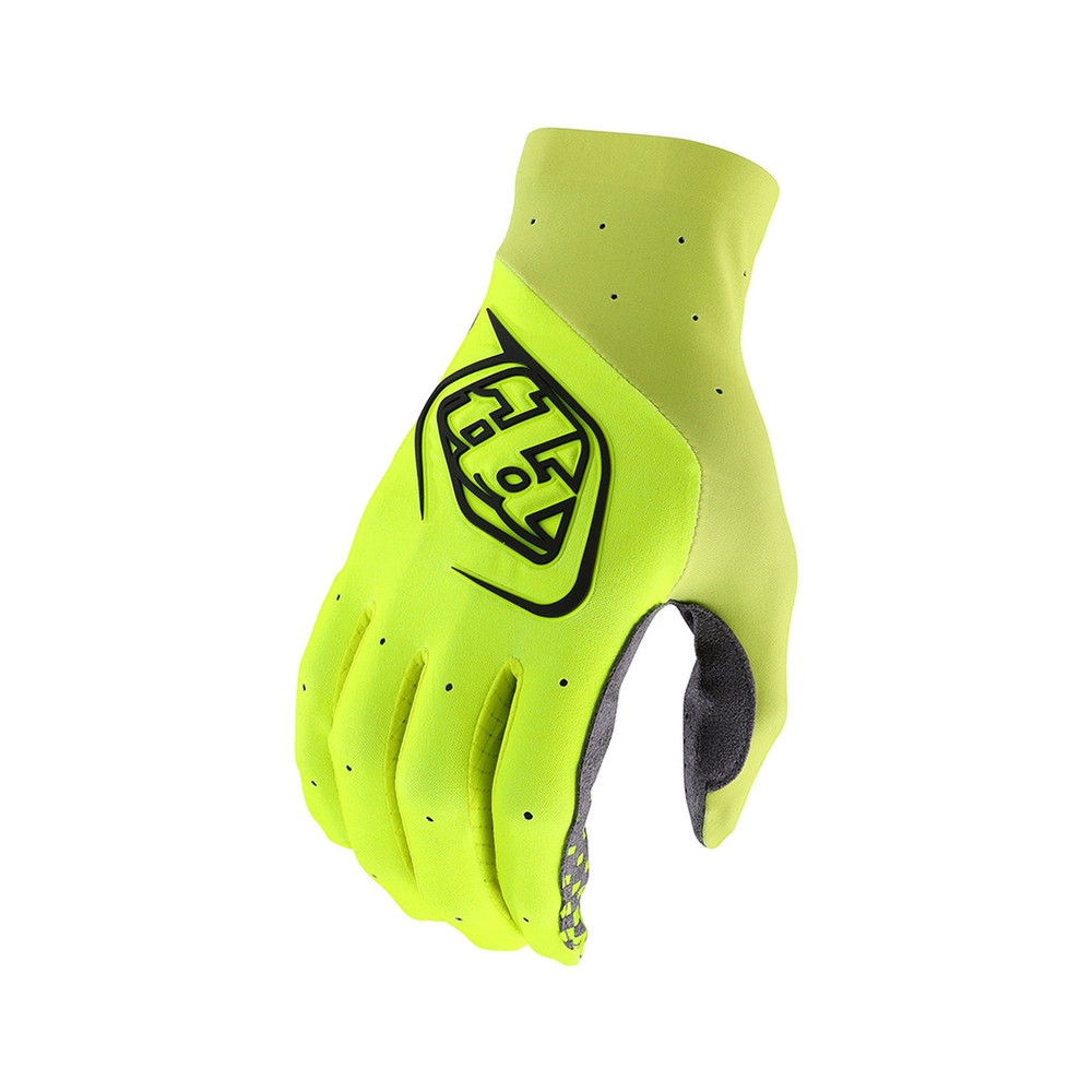 Gants TROY LEE DESIGNS SE Ultra - Solid jaune fluo/gris