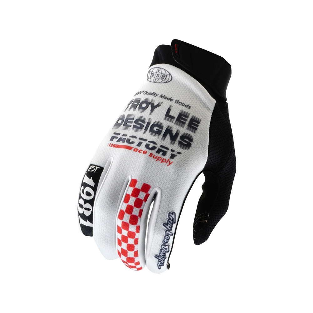 Gants TROY LEE DESIGNS GP Pro - Factory blanc