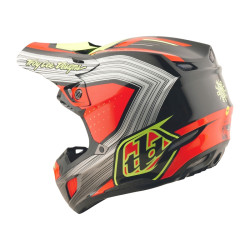 Casque TROY LEE DESIGNS SE5 Composite Stripes - noir/Infra Red