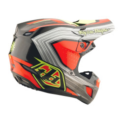 Casque TROY LEE DESIGNS SE5 Composite Stripes - noir/Infra Red