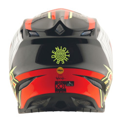 Casque TROY LEE DESIGNS SE5 Composite Stripes - noir/Infra Red