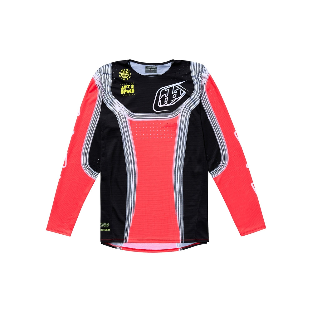 Maillot enfant TROY LEE DESIGNS SE PRO Stripes - Infra Red/noir