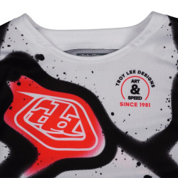 Maillot enfant TROY LEE DESIGNS GP Pro Membrane - blanc/Infra Red