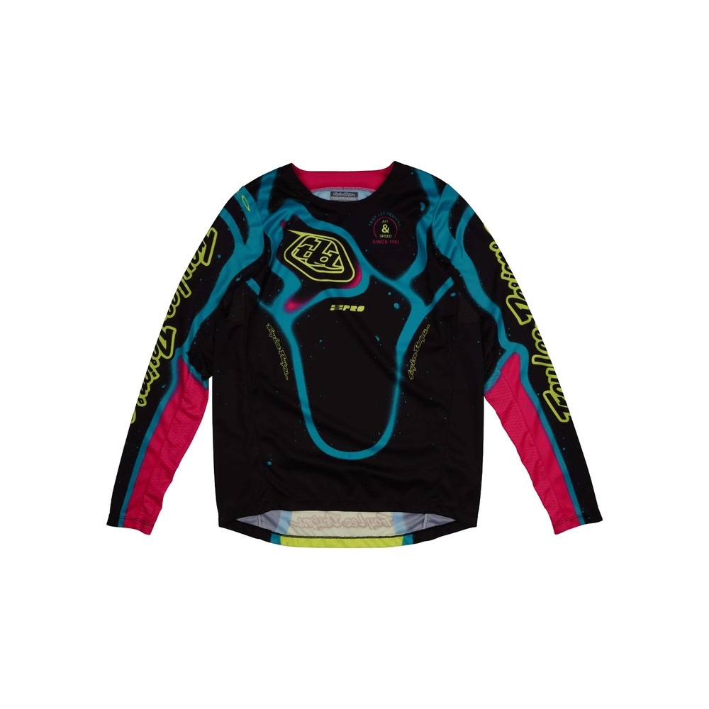 Maillot enfant TROY LEE DESIGNS GP Pro Membrane - noir/jaune