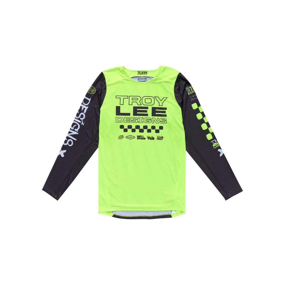 Maillot enfant TROY LEE DESIGNS GP Pro Standard - jaune fluo/noir