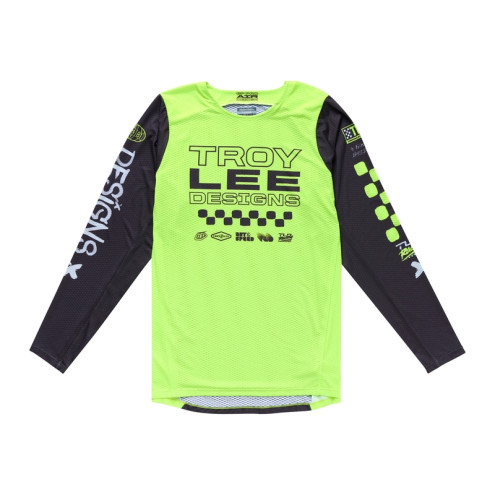 Maillot enfant TROY LEE DESIGNS GP Pro Standard - jaune fluo/noir