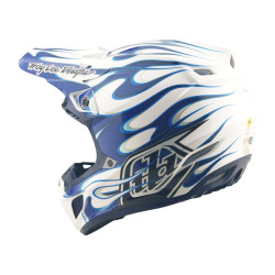 Casque TROY LEE DESIGNS SE5 Composite Torched - bleu