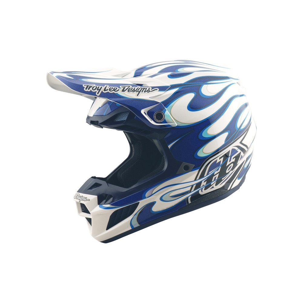 Casque TROY LEE DESIGNS SE5 Composite Torched - bleu