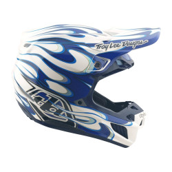 Casque TROY LEE DESIGNS SE5 Composite Torched - bleu