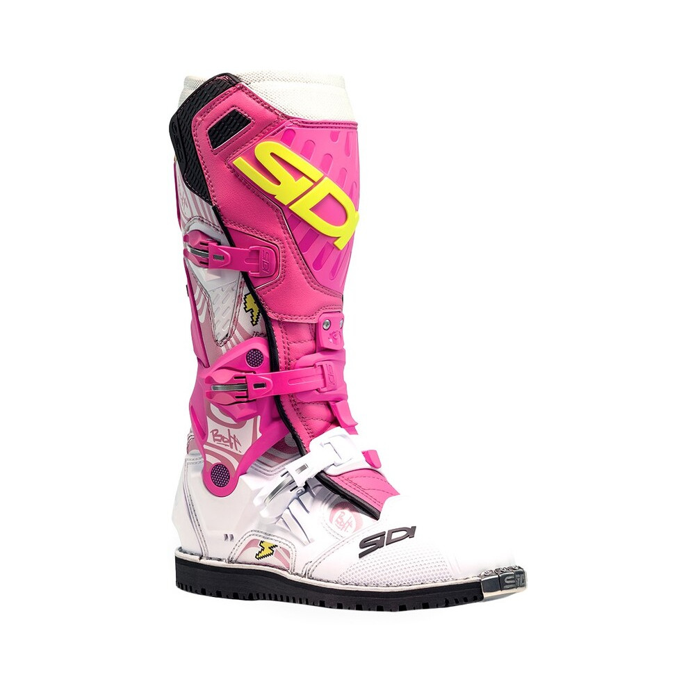 Bottes SIDI Crossair HD Billy Bolt Special Edition - blanc / rose