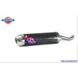 Silencieux Scalvini Racing carbone embout inox KTM SX 125/150 2016-18