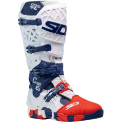 Bottes SIDI Crossair X - blanc / Navy / rouge