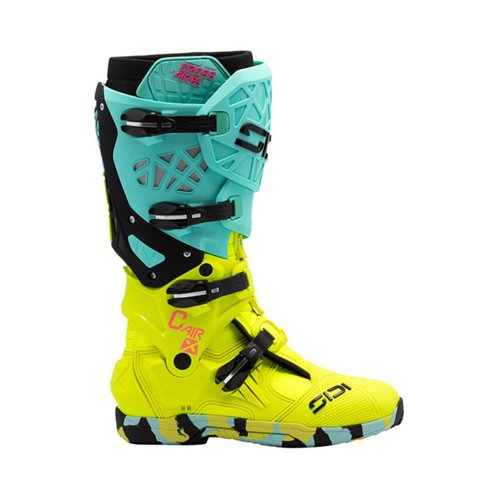 Bottes SIDI Crossair X - Mint/jaune fluo