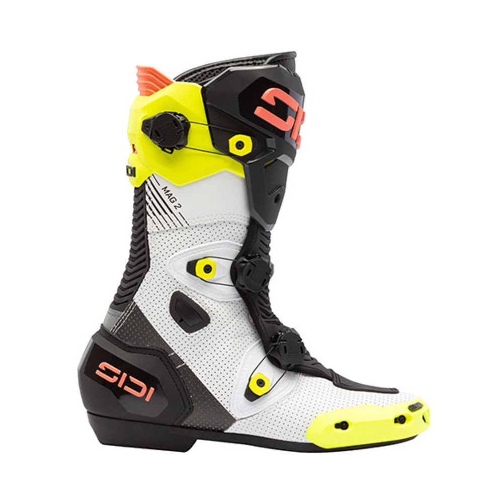 Bottes SIDI Mag-2 Air - Fluo Yellow/Fluo Coral