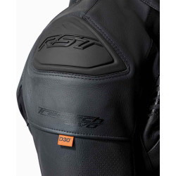 Veste RST Tractech Evo D3O cuir - noir