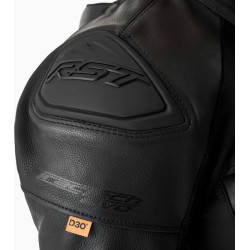 Veste RST Tractech Evo D3O cuir - noir