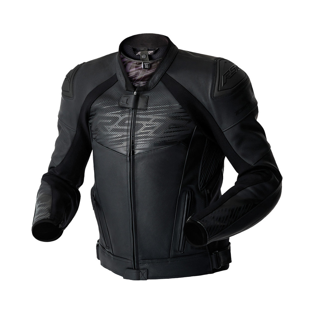 Veste RST Tractech Evo D3O cuir - noir