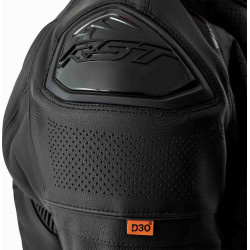 Veste RST S1 D3O cuir - noir