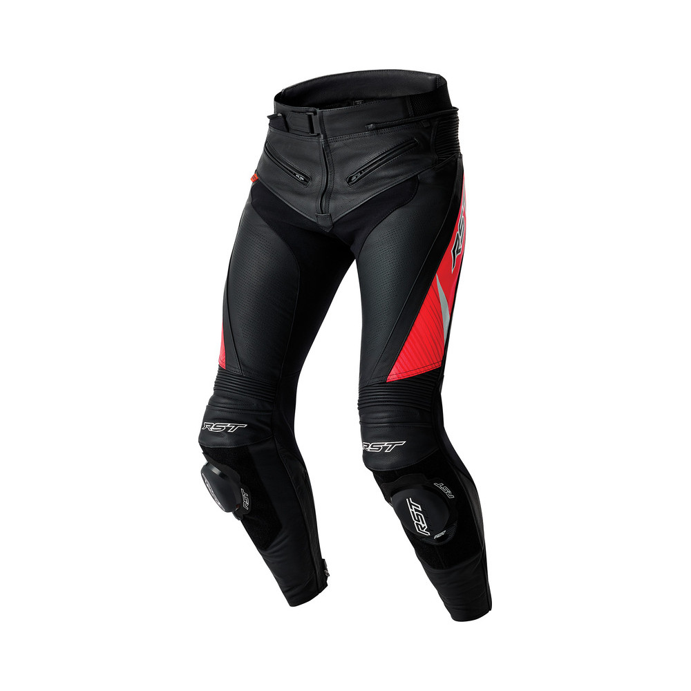Pantalon RST Tractech Evo D3O cuir - noir/rouge