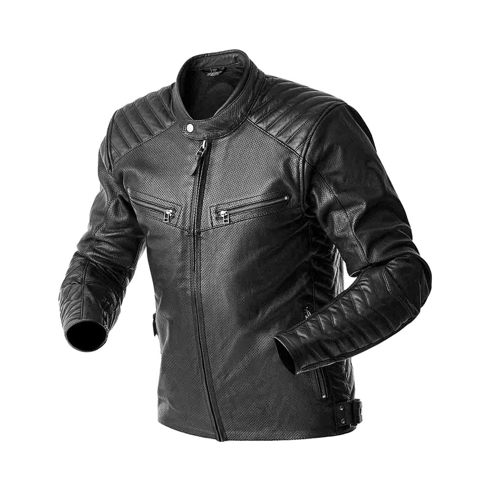 Veste RST Roadster Air D3O cuir - noir