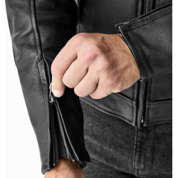 Veste RST Hillberry D3O cuir - noir