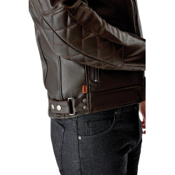 Veste RST Hillberry D3O cuir - Brun