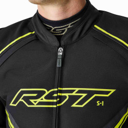 Veste RST S1 D3O Textile - noir/jaune fluo