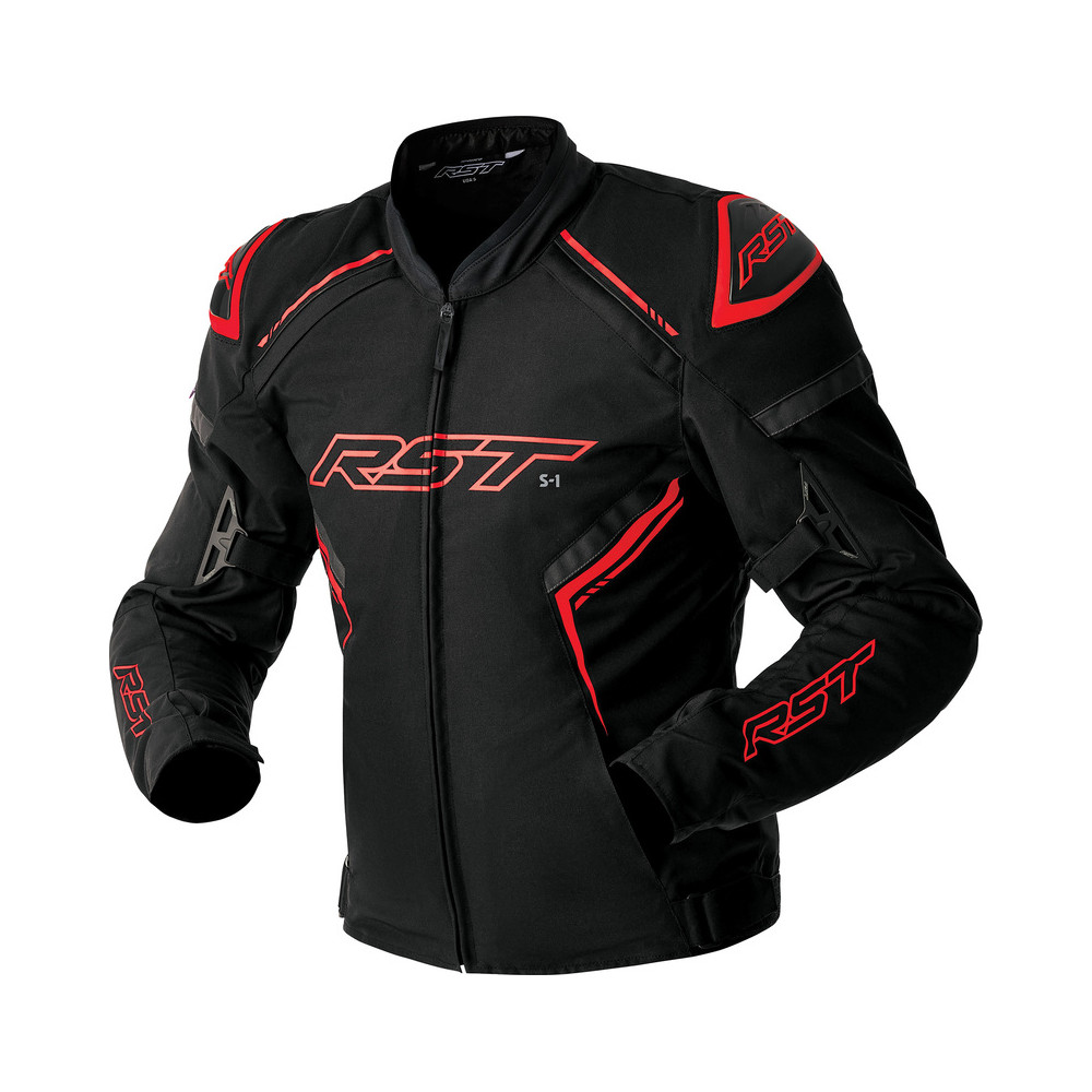 Veste RST S1 D3O Textile - noir/rouge