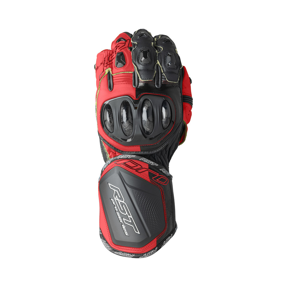 Gants RST Pro Series GP D3O - noir/rouge fluo
